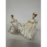 TWO TOYAL DOULTON FIGURES LUCY AND NATALIE