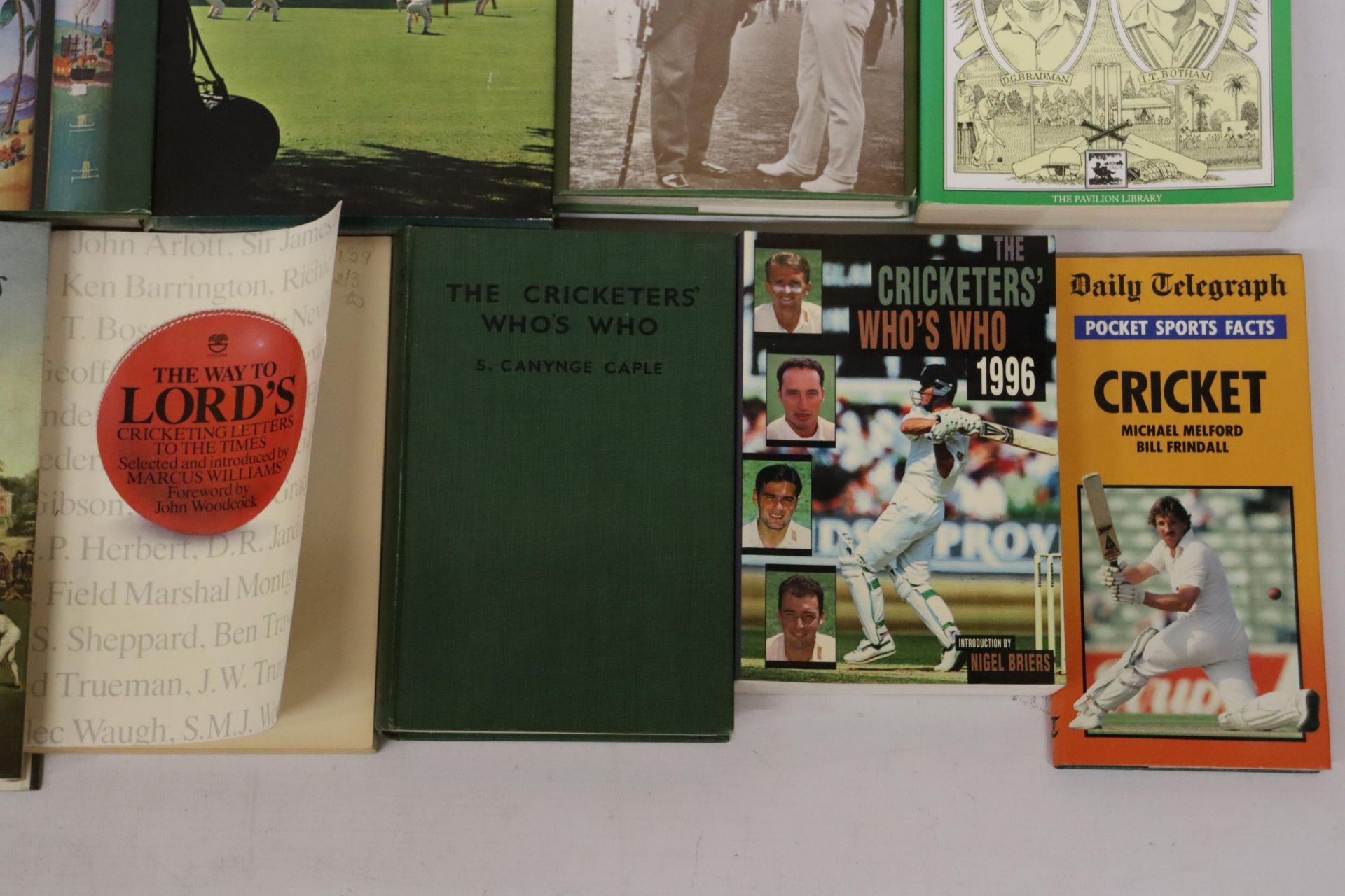 A QUANTITY OF CRICKET YEAR BOOKS, ETC, TO INCLUDE PELHAM CRICKET YEAR, CRICKET IN THE TIMES, DAILY - Image 4 of 8