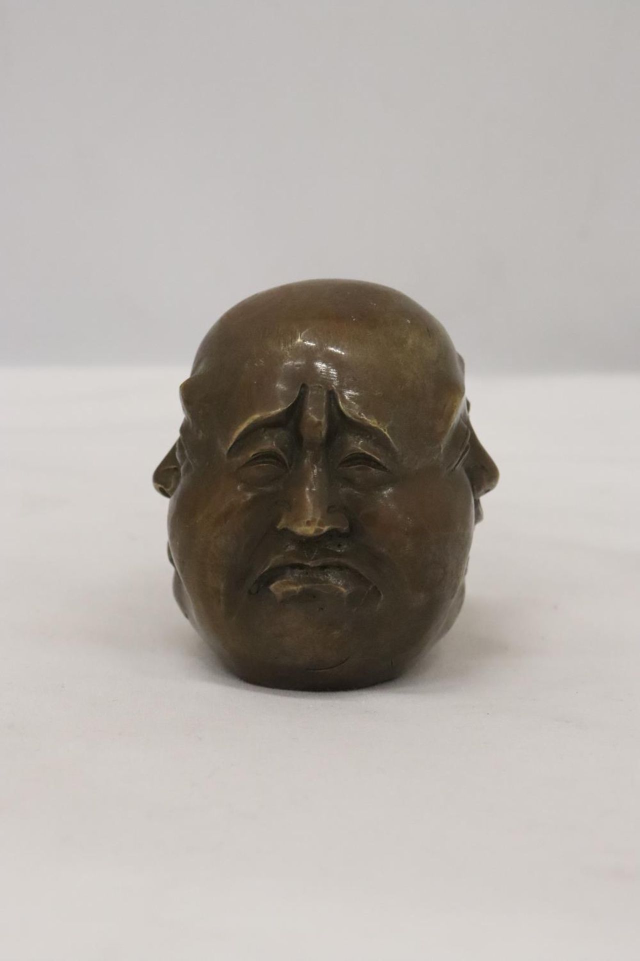 ABRONZE FOUR FACED BUDDAH, HEIGHT 8CM - Image 3 of 5