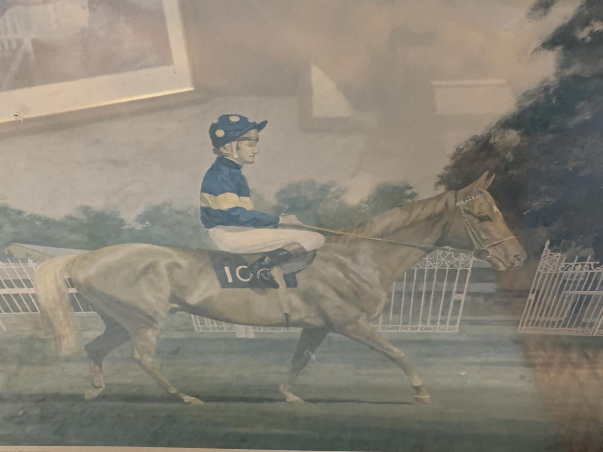 A FRAMED PRINT OF GRUNDY AND PAT EDDERY, BY ARTIST MADELINE SELFE, 71CM X 59CM - Bild 2 aus 5