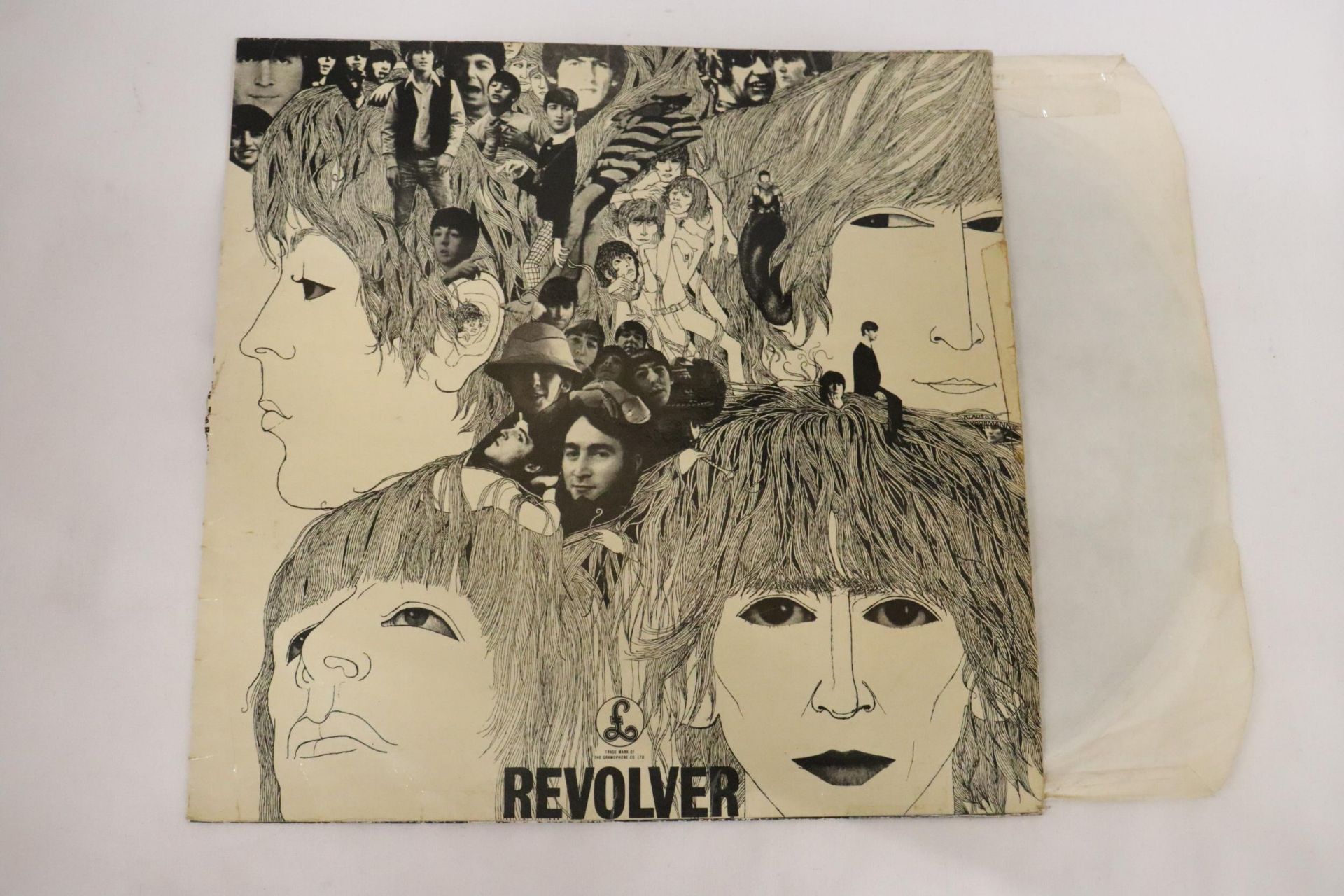 TWO BEATLES VINYL LP RECORDS, REVOLVER AND ABBEY ROAD - NO SLEEVE ON ABBEY ROAD - Image 2 of 6