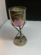 A HALLMARKED BIRMINGHAM SILVER TROPHY ENGRAVED SERGEANTS MESS ANNUAL SHOOT 1933 WINNER CSM H R LEE