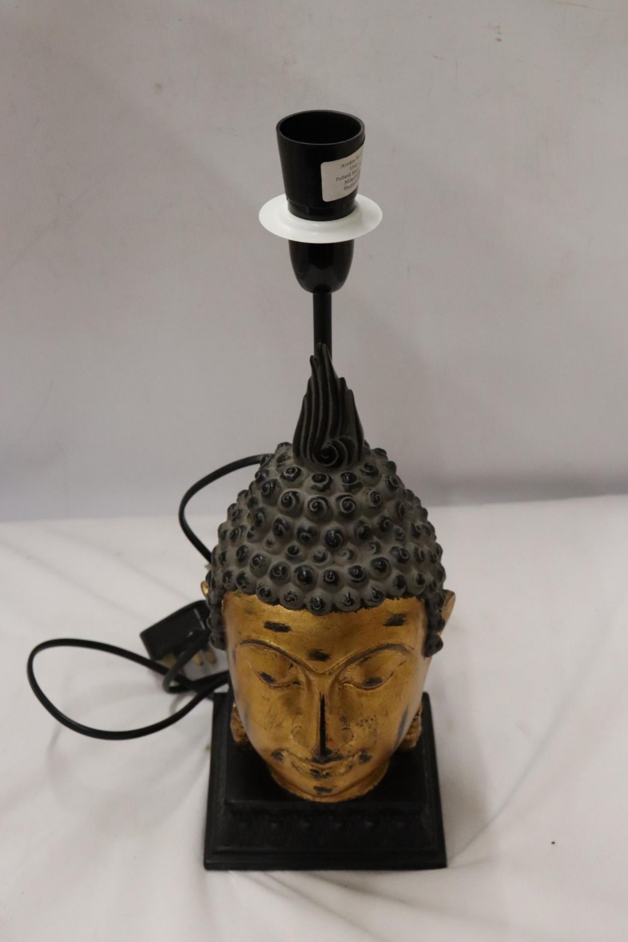 A BUDDAH HEAD LAMP, HEIGHT 42CM - Bild 5 aus 6