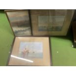 THREE FRAMED PRINTS TO INCLUDE A JOSEPH FARQUHARSON