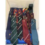 A COLLECTION OF COUNTY CRICKET TIES, SOME VINTAGE - APPROX 20 IN TOTAL