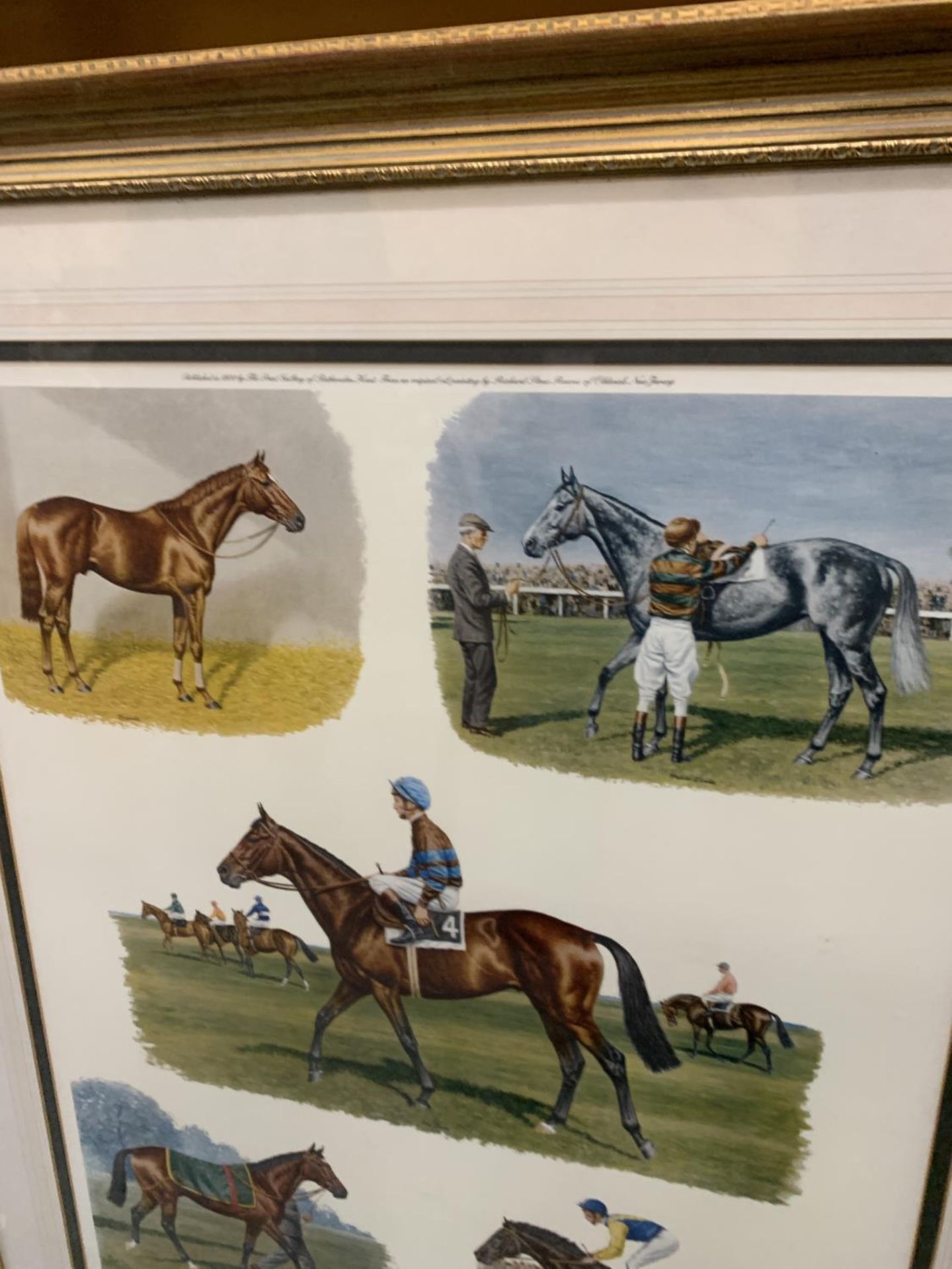 A LIMITED EDITION 563/750, PENCIL SIGNED BY LESTER PIGGOTT, PRINT 'THE FIVE GREATEST I EVER RODE', - Image 3 of 4