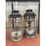 A PAIR OF VINTAGE TILLEY LAMPS