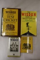 FOUR WISDEN BOOKS, THE WISDEN BOOK OF TEST CRICKET, 1867-77 TO 1977-78, THE WISDEN GUIDE TO