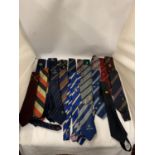 A COLLECTION OF COUNTY CRICKET TIES, SOME VINTAGE - APPROX 20 IN TOTAL