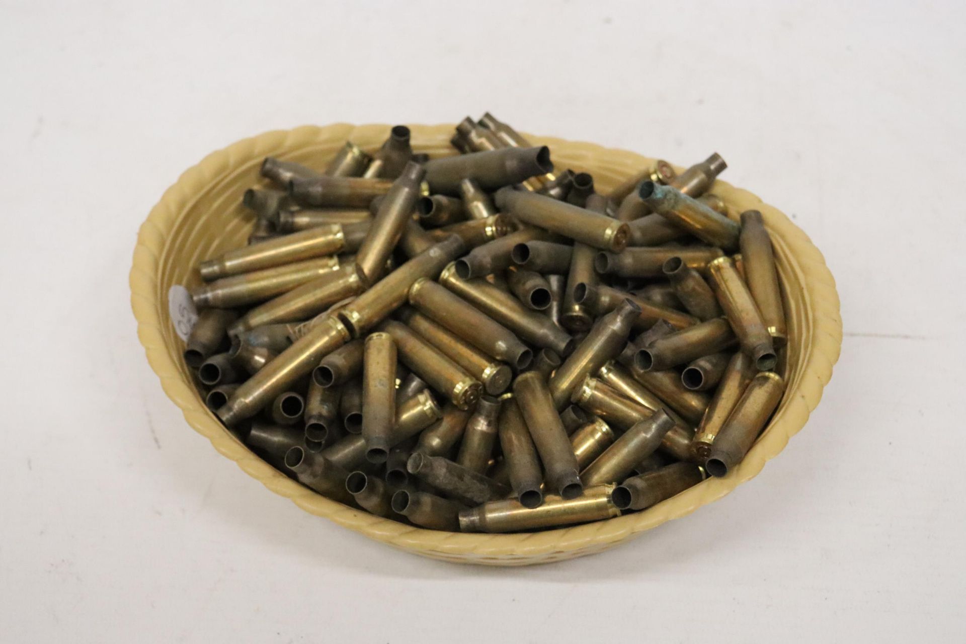 A LARGE QUANTITY OF BRASS BULLET CASINGS