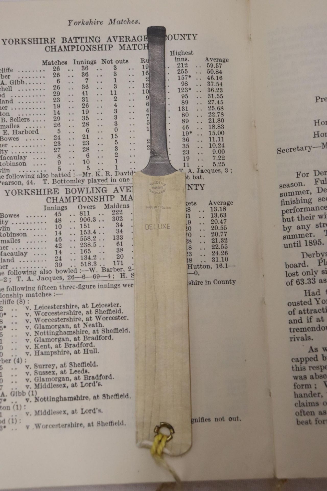 A 1936 COPY OF WISDEN'S CRICKETER'S ALMANACK. THIS COPY IS IN USED CONDITION, THE SPINE IS INTACT - Image 5 of 5