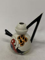 A LORNA BAILEY HAND PAINTED AND SIGNED WULSTAN DRIVE TEAPOT (NO LID)