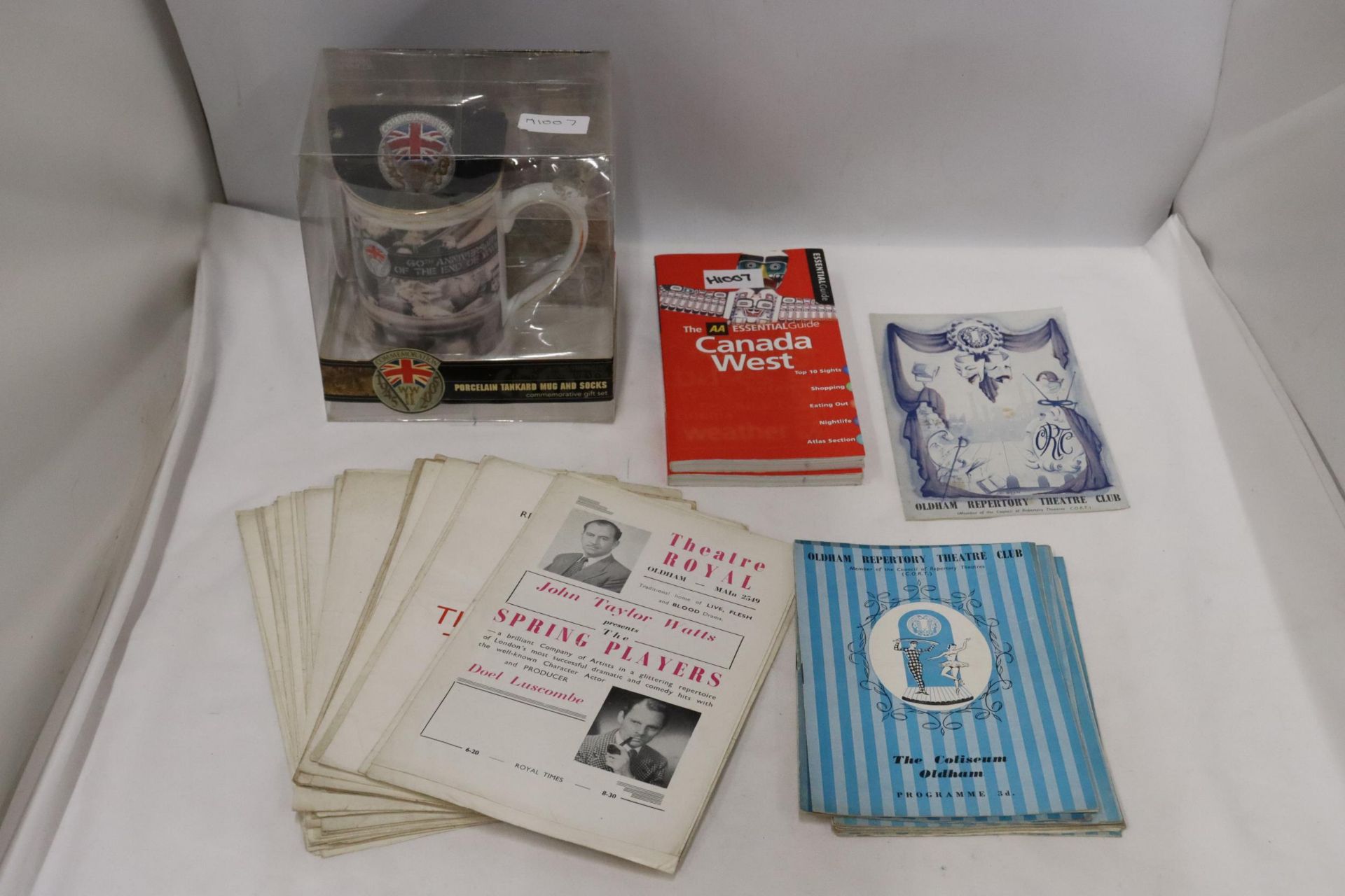 A COLLECTION OF VINTAGE THATRE PROGRAMMES RELATING TO OLDHAM REPERTORY THEATRE CLUB, PLUS TWO