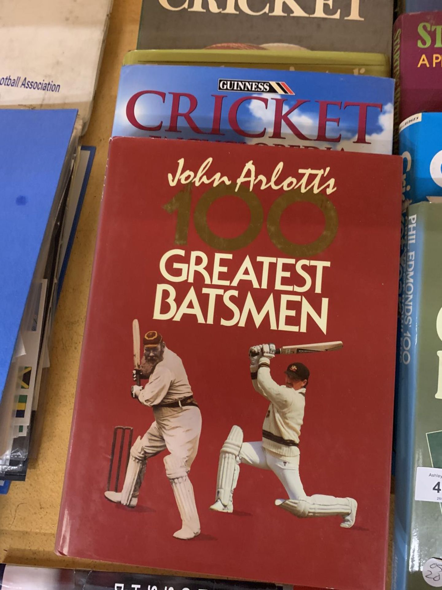 TEN LARGE HARDBACK CRICKET BOOKS - Image 2 of 5