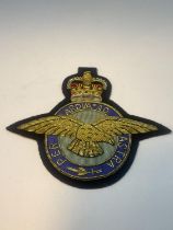 AN RAF BEADED CLOTH BADGE PER ARDVA AD ASTRA