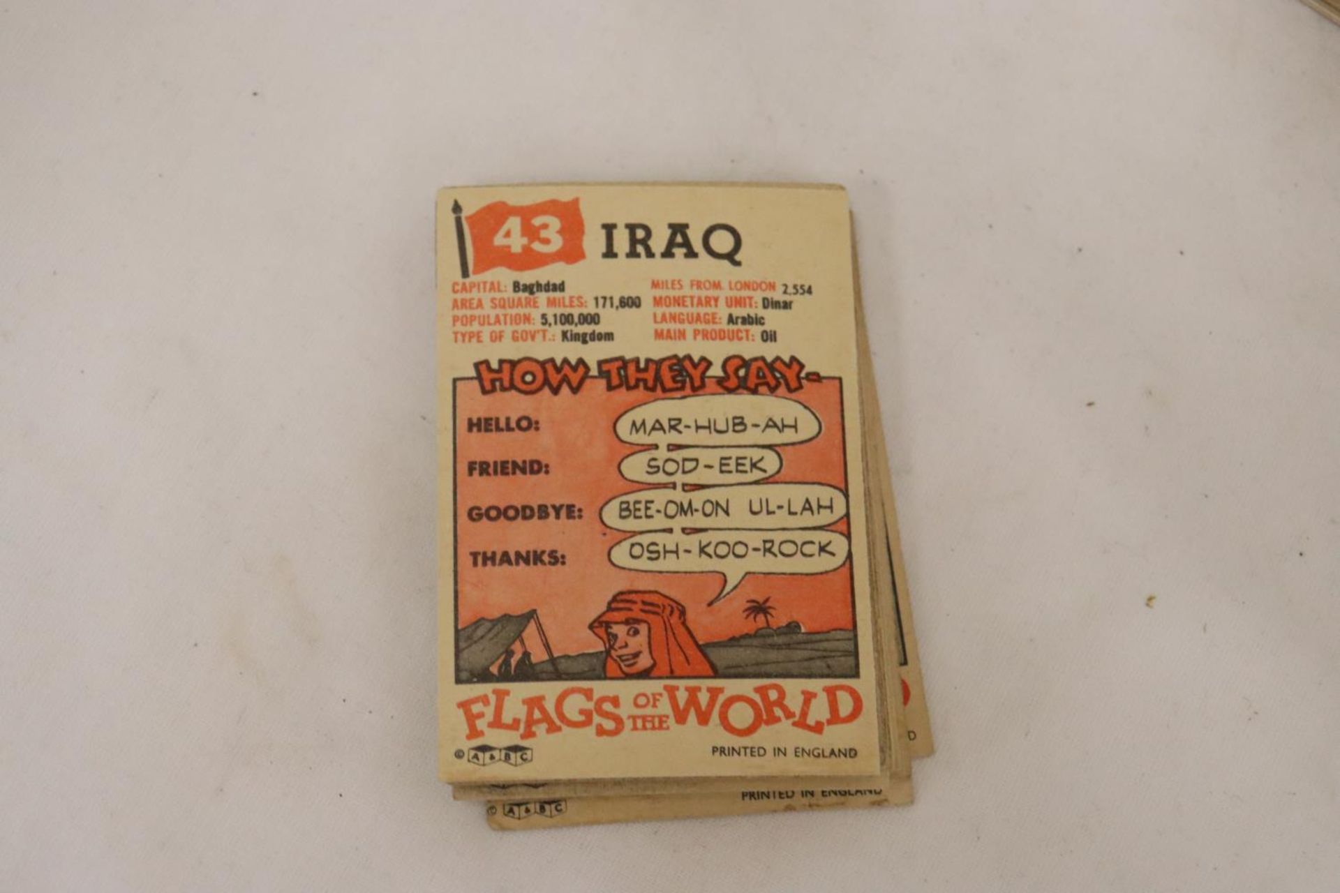 A COLLECTION OF VINTAGE COLLECTORS CARDS TO INCLUDE FILM STARS, AIRCRAFT AND FLAGS OF THE WORLD - Bild 3 aus 5