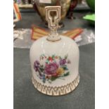 A MEISSEN HAND PAINTED BELL
