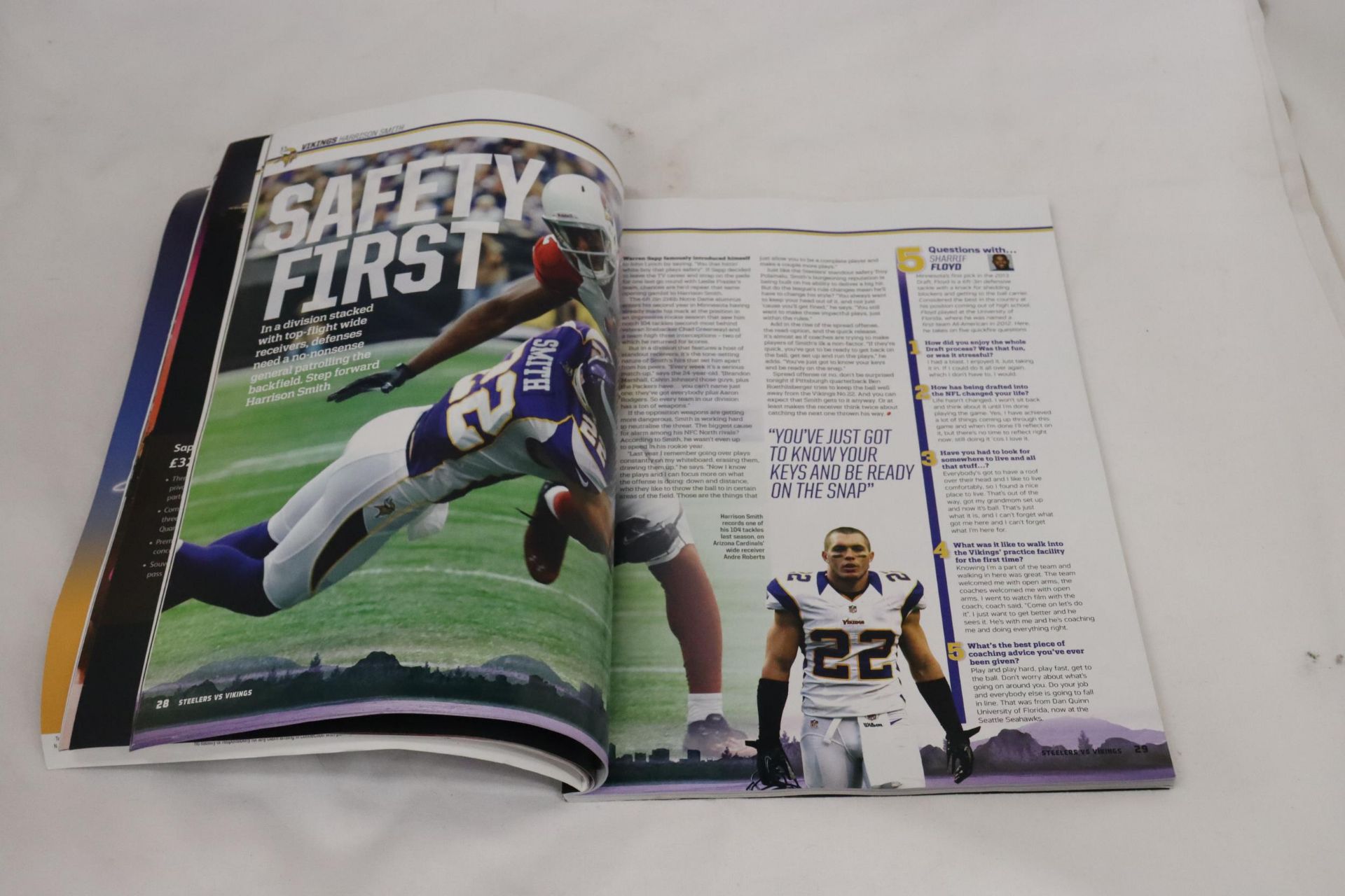 A 115 PAGE WEMBLEY PROGRAMME 2013 STEELERS -V- VIKINGS - Image 3 of 5