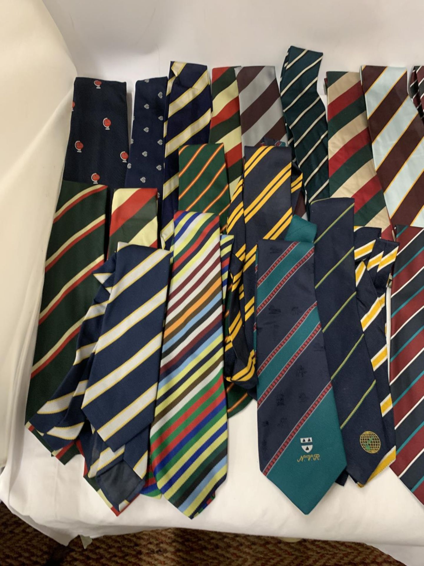 A COLLECTION OF CRICKET BENEFIT TIES, MOSTLY VINTAGE - APPROX 22 IN TOTAL - Image 2 of 4