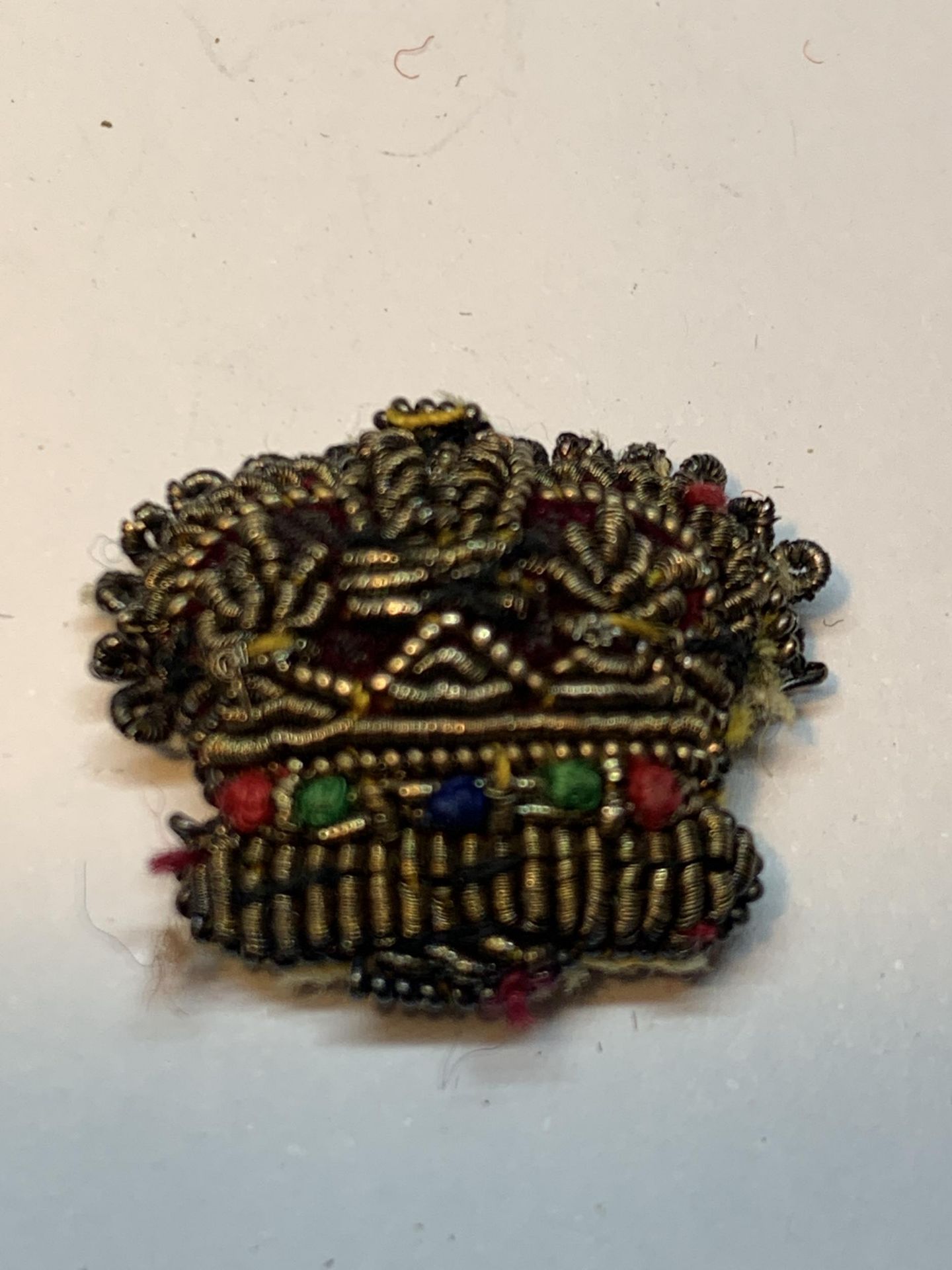 TWO SILVER THREAD CROWN BADGES - Image 3 of 4