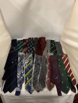 A COLLECTION OF COUNTY CRICKET TIES, SOME VINTAGE - APPROX 20 IN TOTAL