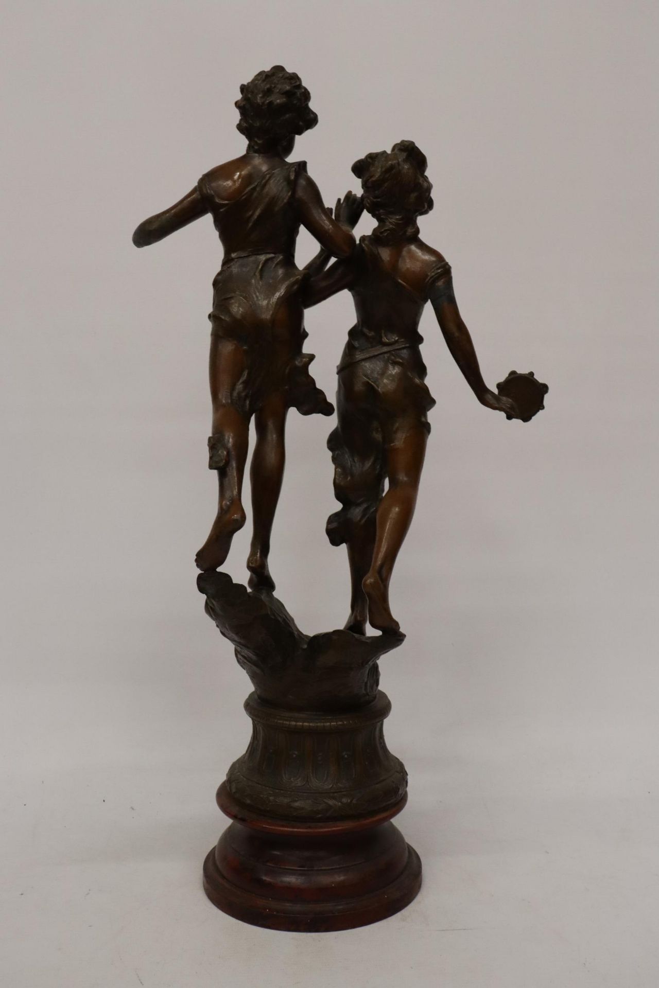 A LARGE BRASS COLOURED FIGURE A/F - Image 4 of 6