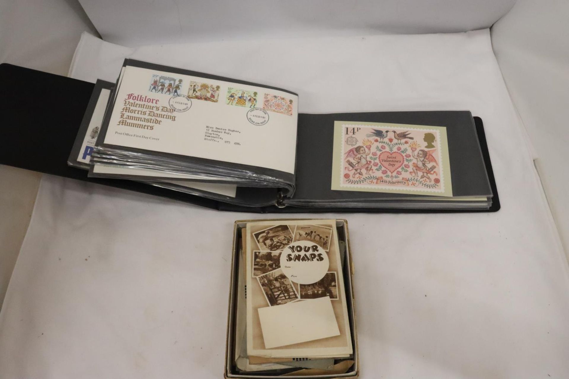 A COLLECTION OF FIRST DAY COVERS, POSTCARDS, PHOTO'S ETC., - Image 8 of 8