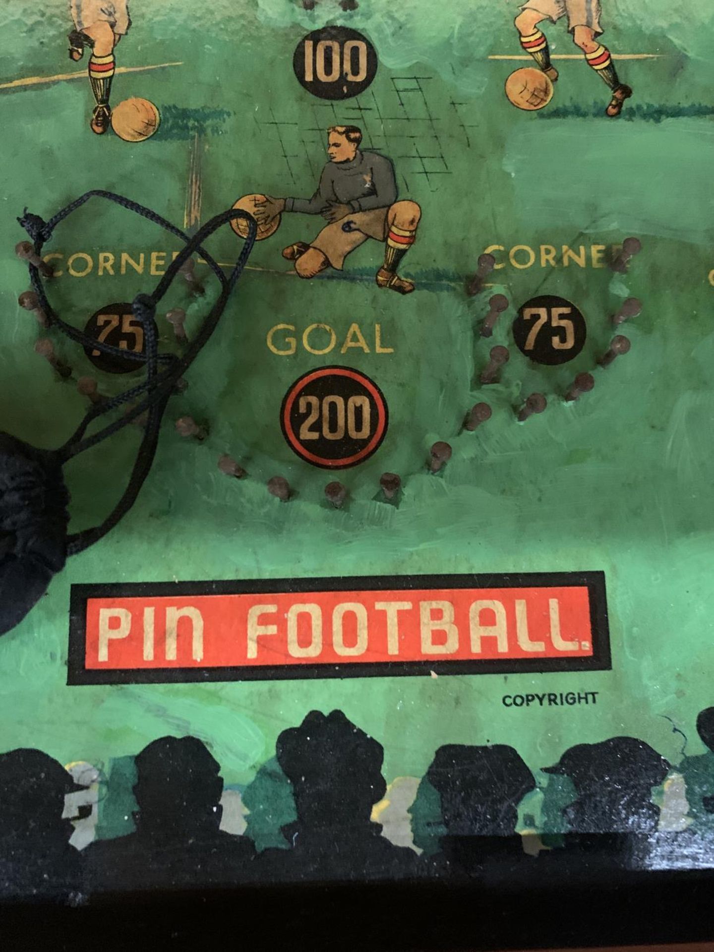 A 1950'S PINBALL FOOTBALL GAME, COMPLETE WITH BALLS - Image 2 of 3