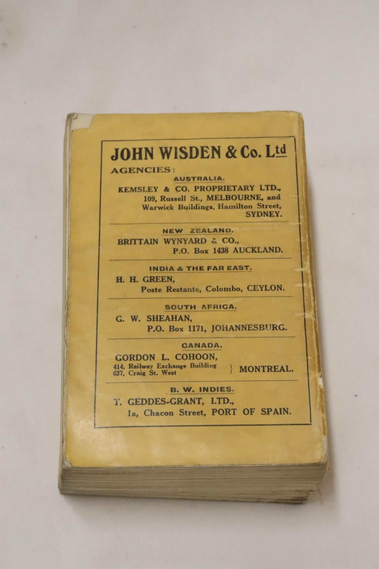 A 1932 COPY OF WISDEN'S CRICKETER'S ALMANACK. THIS COPY IS IN USED CONDITION, MISSING PART OF THE - Image 3 of 4