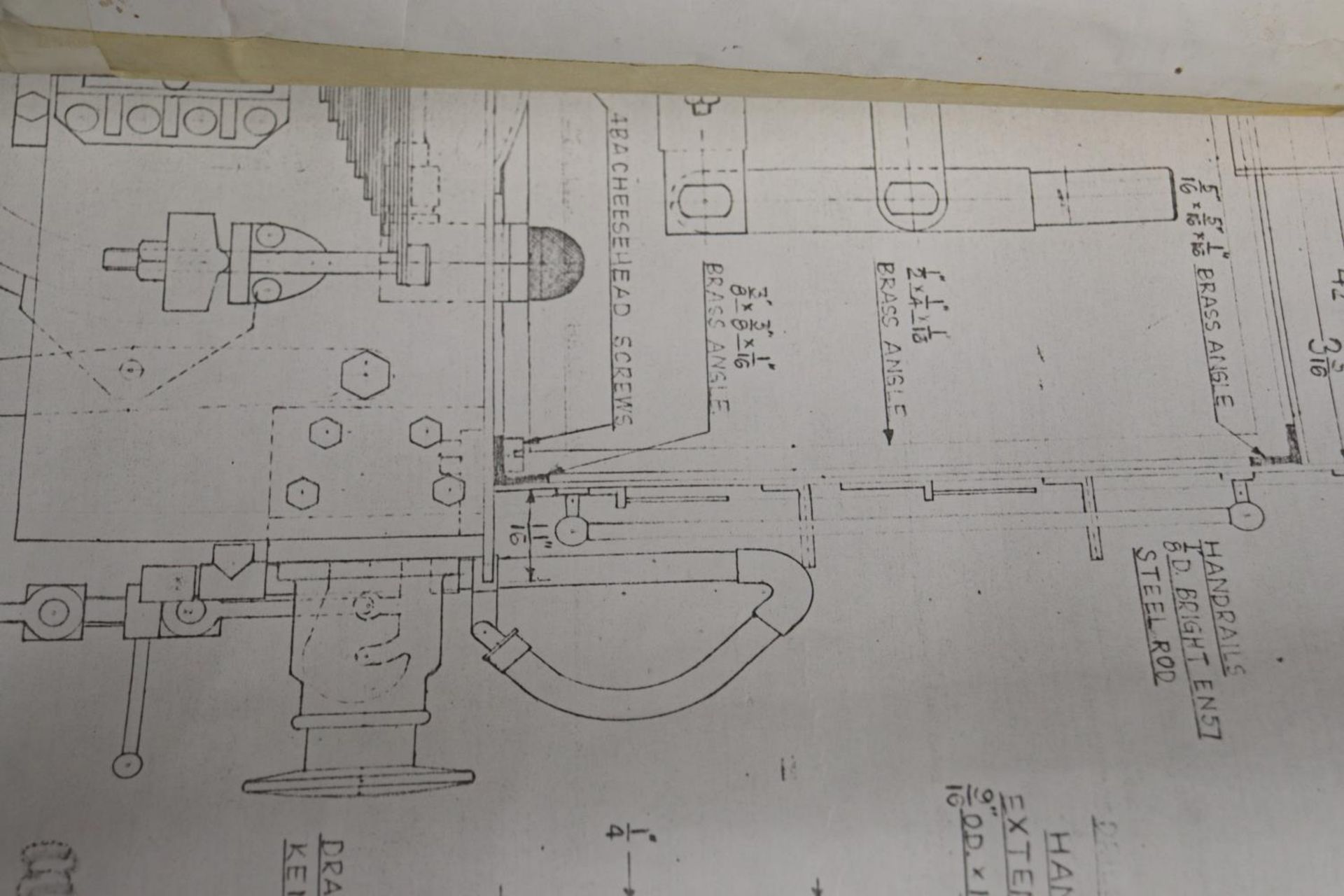 TWO RAILWAY SCHEMATICS TO INCLUDE, L. M. S. R. 4-6-2 TENDER LOCO 'DUCHESS OF BUCCLEUCH AND A - Image 4 of 5