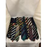 A COLLECTION OF CRICKET BENEFIT TIES, MOSTLY VINTAGE - APPROX 22 IN TOTAL