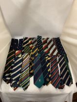 A COLLECTION OF CRICKET BENEFIT TIES, MOSTLY VINTAGE - APPROX 22 IN TOTAL