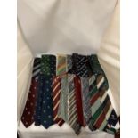 A COLLECTION OF COUNTY CRICKET TIES, SOME VINTAGE - APPROX 20 IN TOTAL