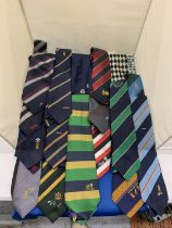 A COLLECTION OF CRICKET INTERNATIONAL AND BENEFIT TIES, MOSTLY VINTAGE - APPROX 20 IN TOTAL