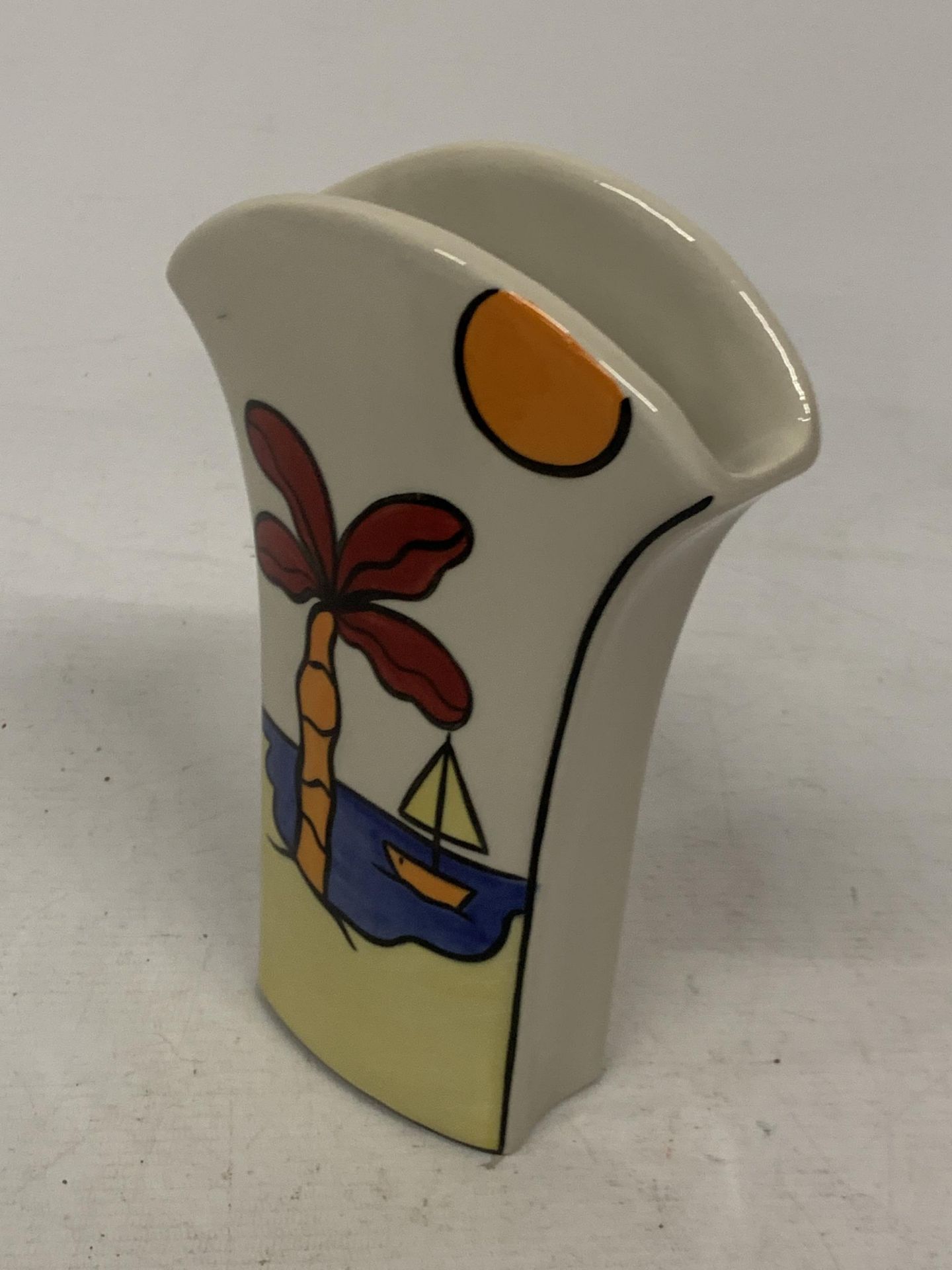A LORNA BAILEY HAND PAINTED AND SIGNED TROPICANA VASE - Image 2 of 3