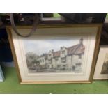 A FRAMED PRINT OF THE MARKET HOUSE BY E R STURGEON