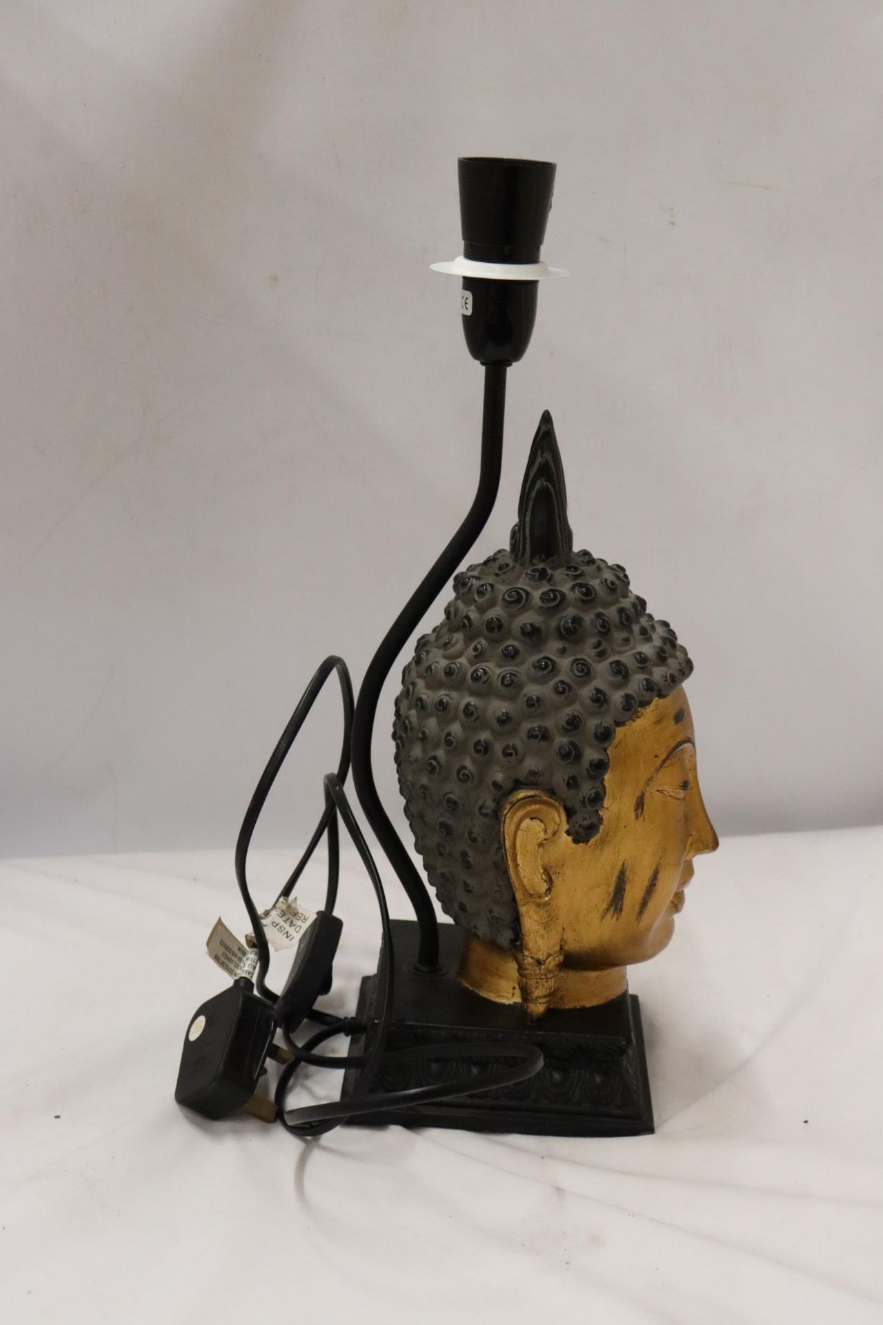 A BUDDAH HEAD LAMP, HEIGHT 42CM - Bild 4 aus 6