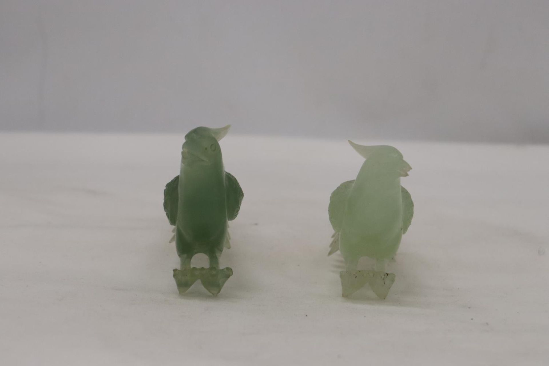 A PAIR OF JADE PHEASANTS