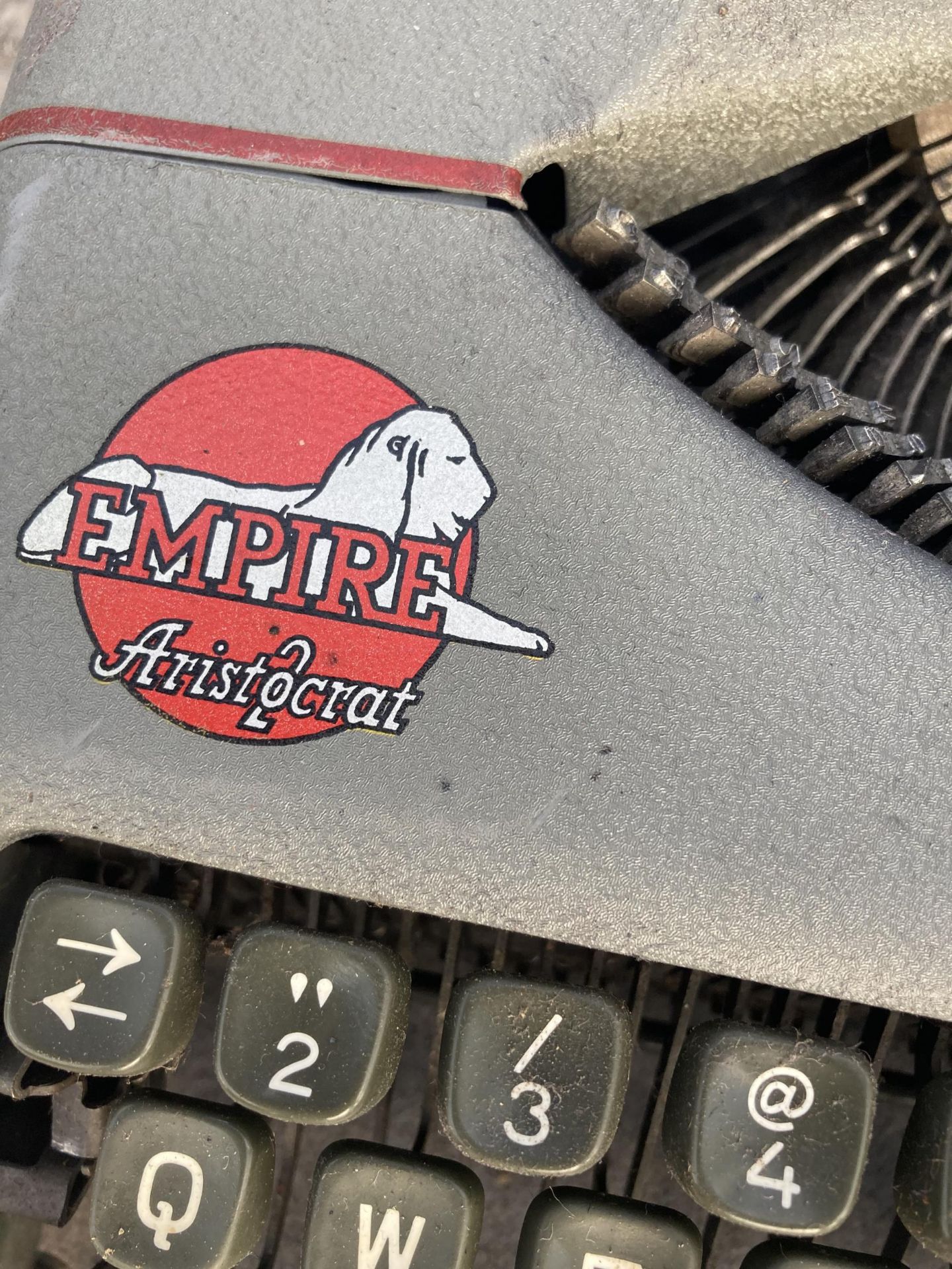 A VINTAGE EMPIRE TYPEWRITER WITH CARRY CASE - Image 2 of 2