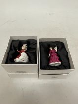 TWO BOXED ROYAL DOULTON MINIATURE FIGURES - JENNIFER AND PATRICIA