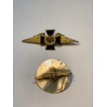 TWO RAF LAPEL BADGES