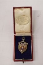 A BIRMINGHAM HALLMARKED SILVER STAFFORDSHIRE FOOTBALL ASSOCIATION SENIOR CUP WINNERS 1952/53 MEDAL