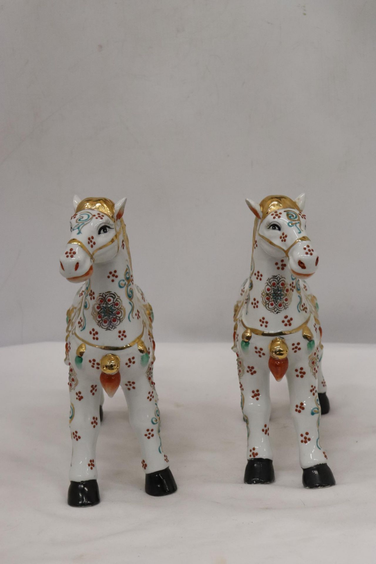 A CHINESE EMPEROR'S IMPERIAL COURT HORSES BOTH 11 X 10 INCH - Image 5 of 5