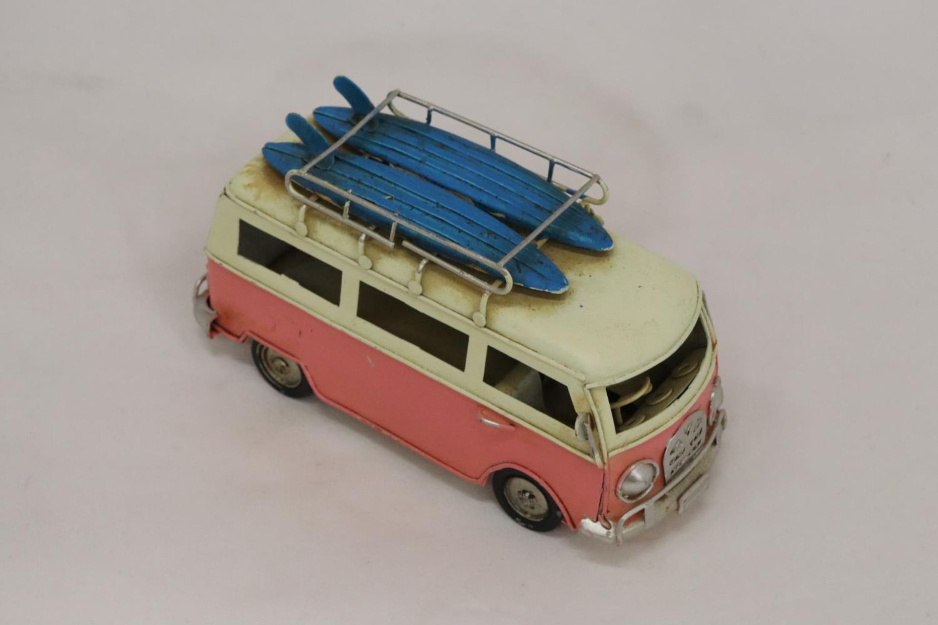 A TIN PLATE VOLKSWAGON SURFING CAMPER VAN - Image 6 of 6