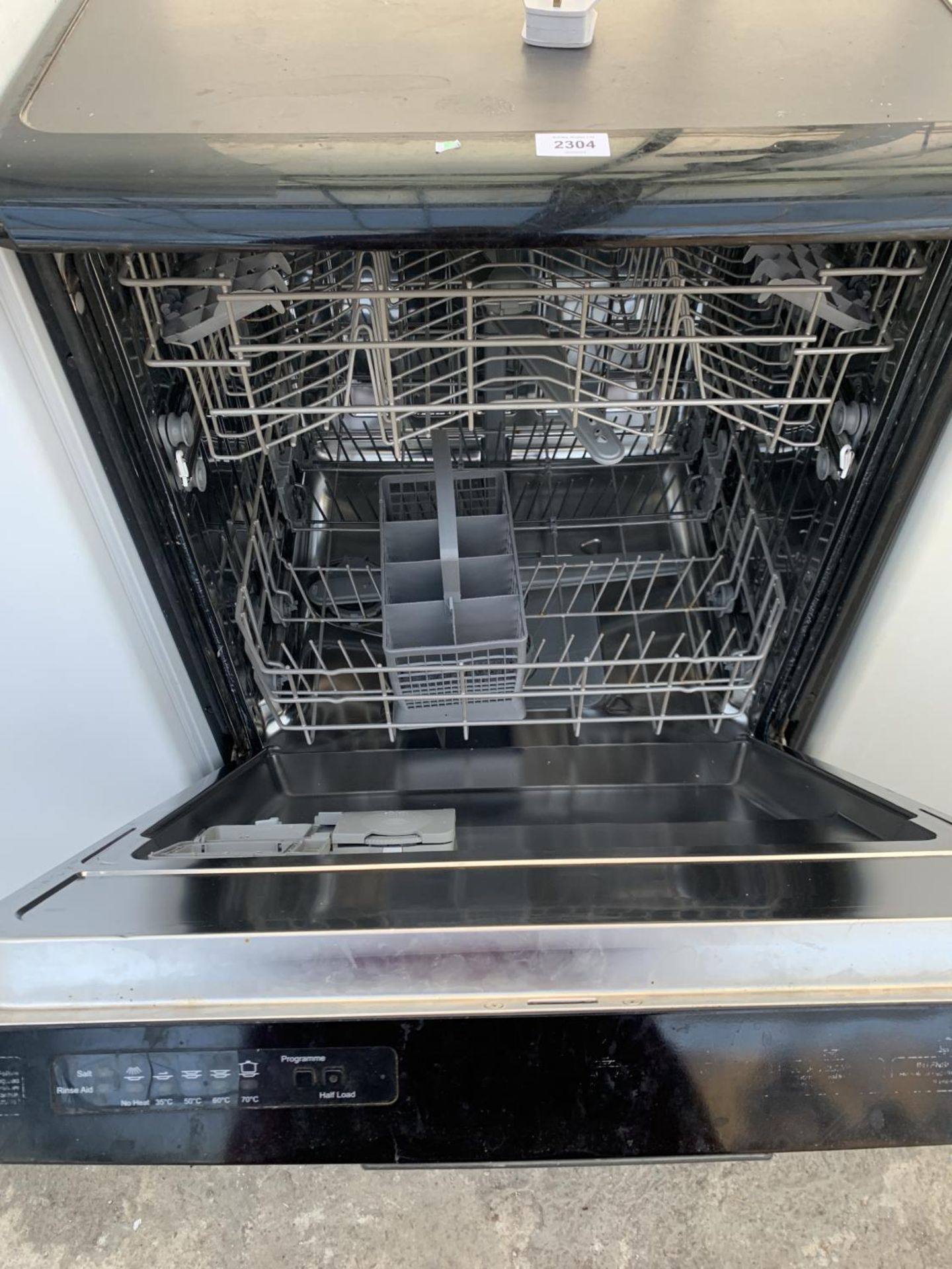 A BLACK UNDERCOUNTER DISH WASHER - Image 2 of 2