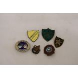 A QUANTITY OF ENAMEL BADGES TO INCLUDE INTERNATIONAL SHOOTING