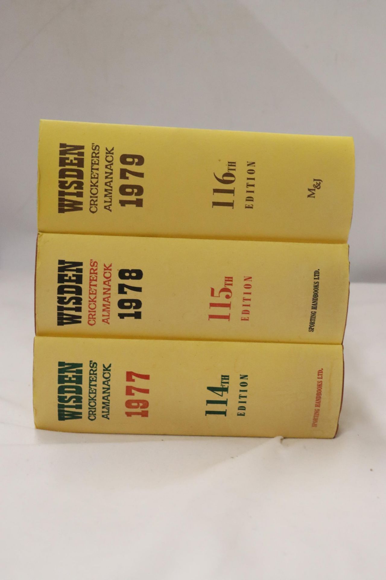 THREE HARDBACK COPIES OF WISDEN'S CRICKETER'S ALMANACKS, 1977, 1978AND 1979. THESE COPIES ARE IN - Image 2 of 3