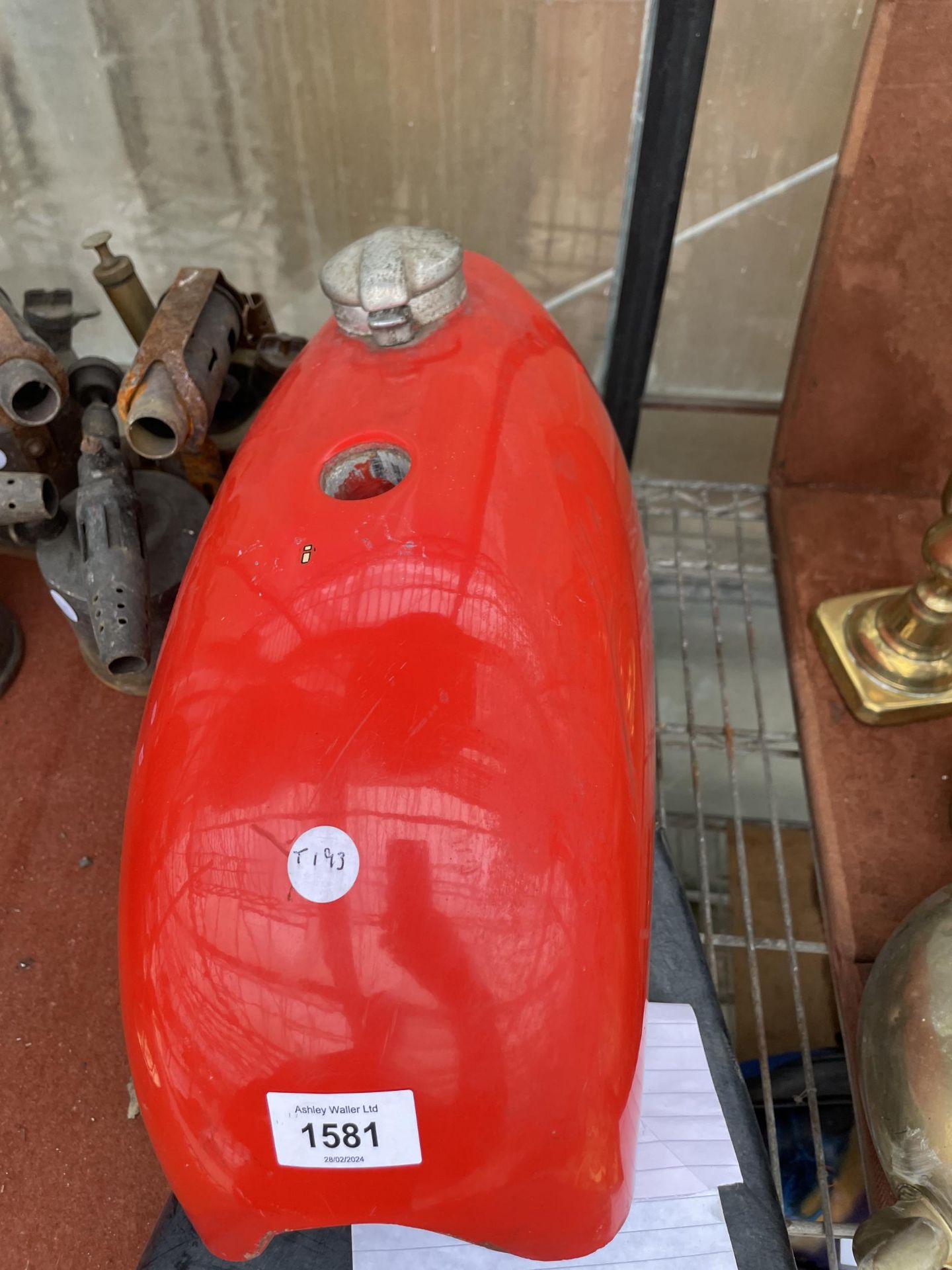 A VINTAGE BULTACO MOTORCYCLE TRIALS SEAT AND TANK - Image 2 of 4