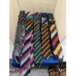 A COLLECTION OF CRICKET BENEFIT TIES, MOSTLY VINTAGE - APPROX 22 IN TOTAL