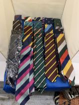 A COLLECTION OF CRICKET BENEFIT TIES, MOSTLY VINTAGE - APPROX 22 IN TOTAL